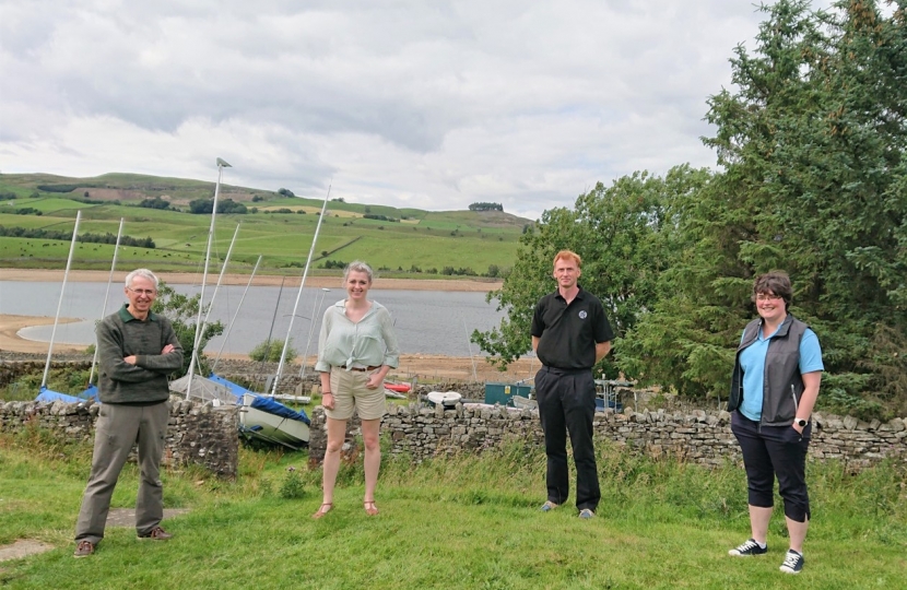 Dehenna with the team at Teesdale Sailing and Watersports Club